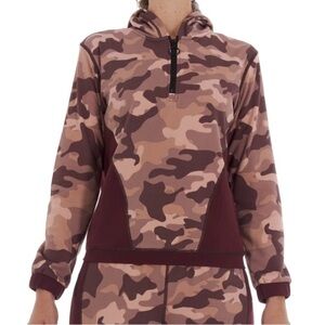 Better Sports Performance BSP rust/peach camo 1/4 zip sweatshirt hoodie medium